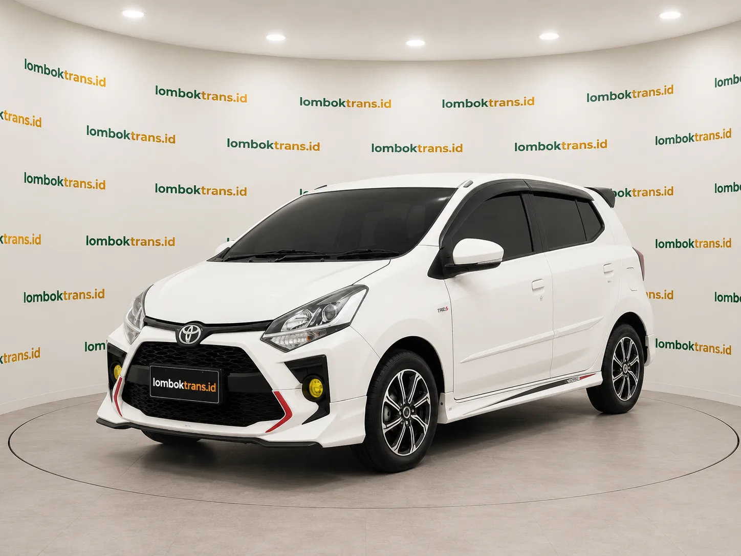 Toyota Agya untuk sewa mobil Lombok